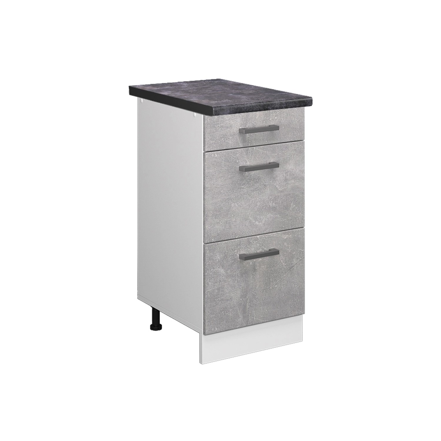 Vicco Unterschrank R-Line, Beton/Weiß, 40 cm günstig online kaufen