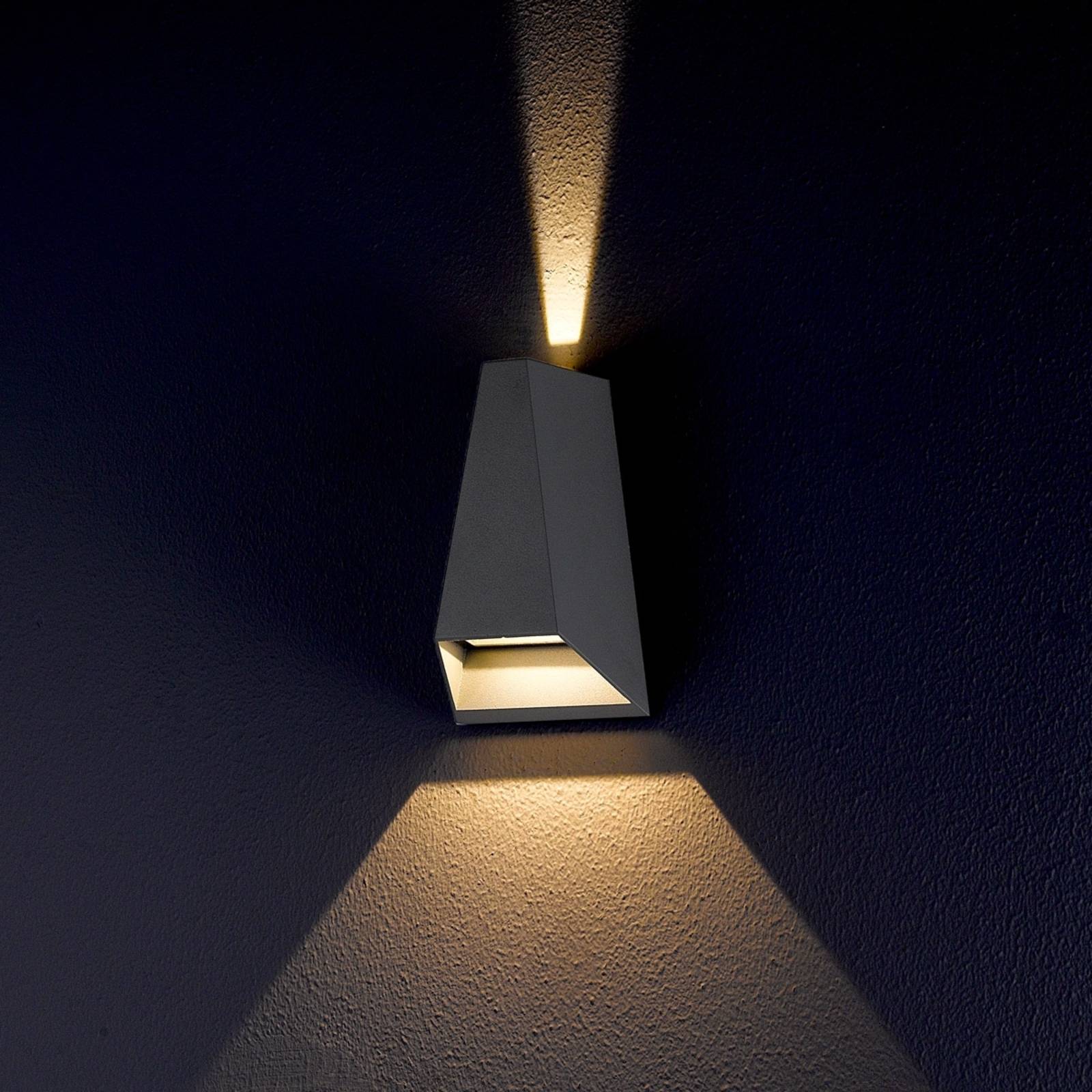 Zweifach strahlende LED-Außenwandleuchte Jendrik günstig online kaufen