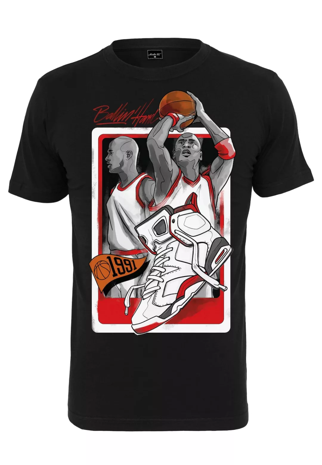 MisterTee T-Shirt "MisterTee Herren Ballin Hard 1991 Tee" günstig online kaufen