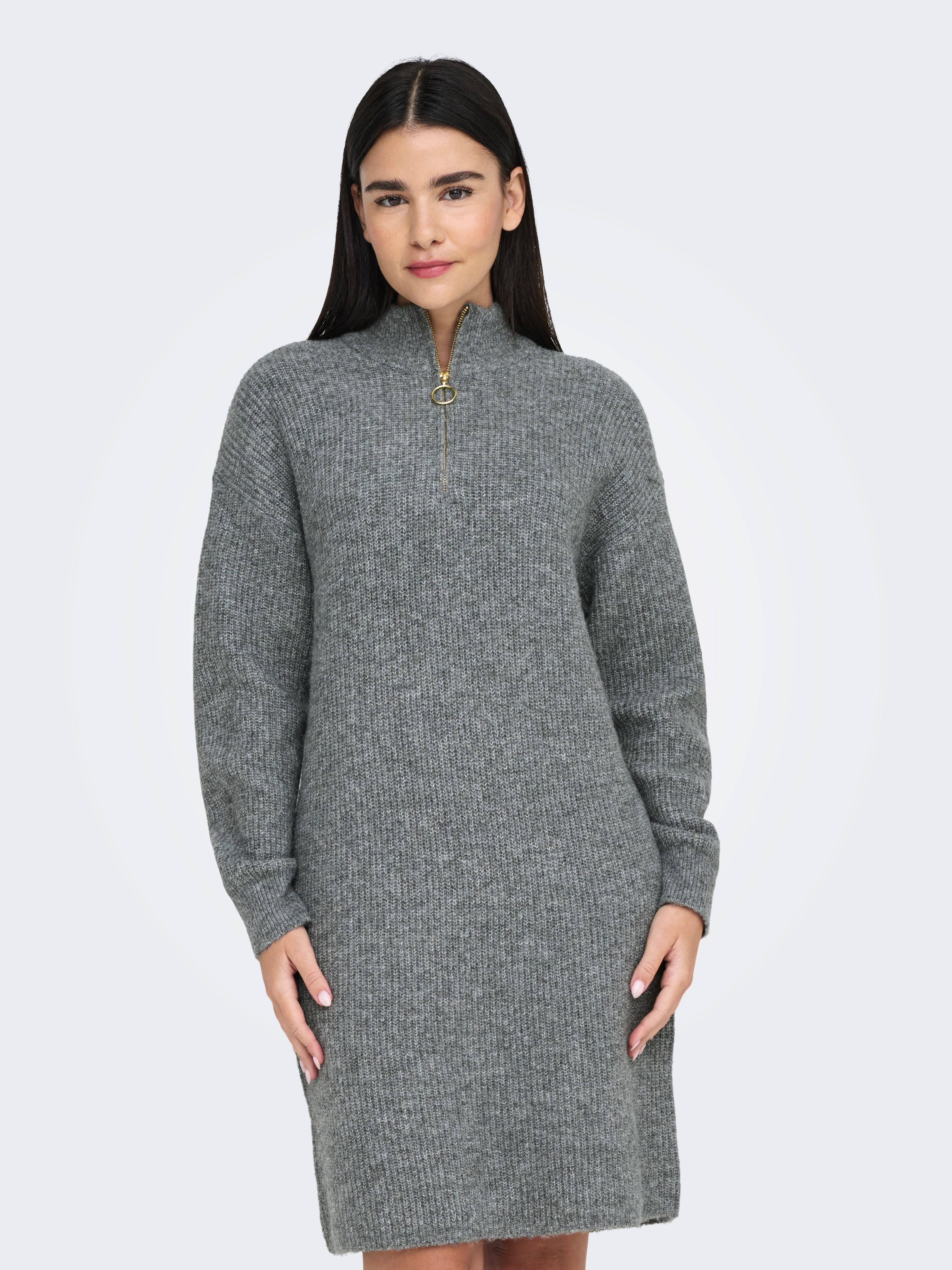 ONLY Strickkleid "ONLTOKYO L/S ZIP DRESS KNT" günstig online kaufen