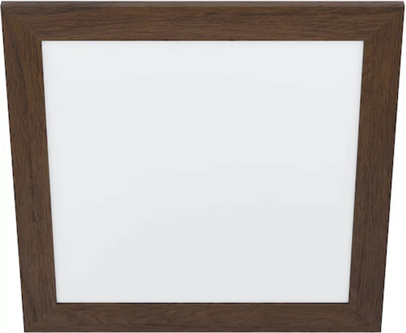 Eglo LED-Deckenleuchte Piglionasso 50 cm x 50 cm Dunkelbraun-Weiß günstig online kaufen