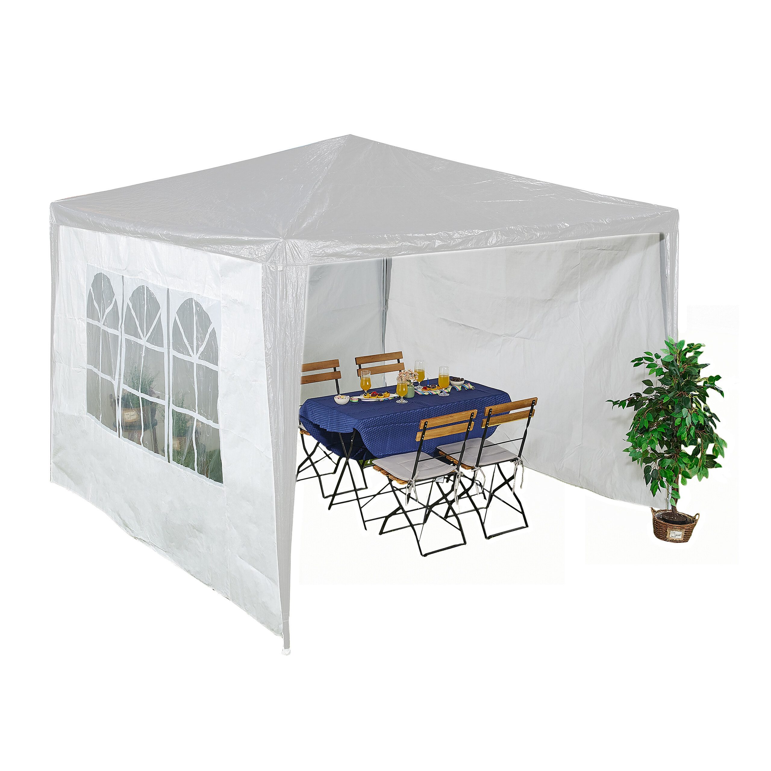 relaxdays Pavillonseitenteil Pavillon Seitenteile 3er Set, günstig online kaufen