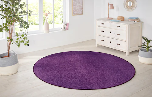 HANSE Home Teppich »Shashi«, rund, 8,5 mm Höhe, Kurzflor, Unifarben, Teppic günstig online kaufen