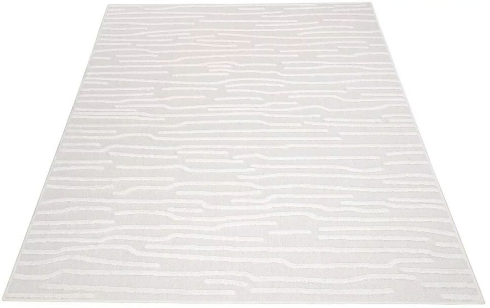 Carpet City Teppich »In-& Outdoorteppich Santorini 450, 3D-Effekt, Gestreif günstig online kaufen