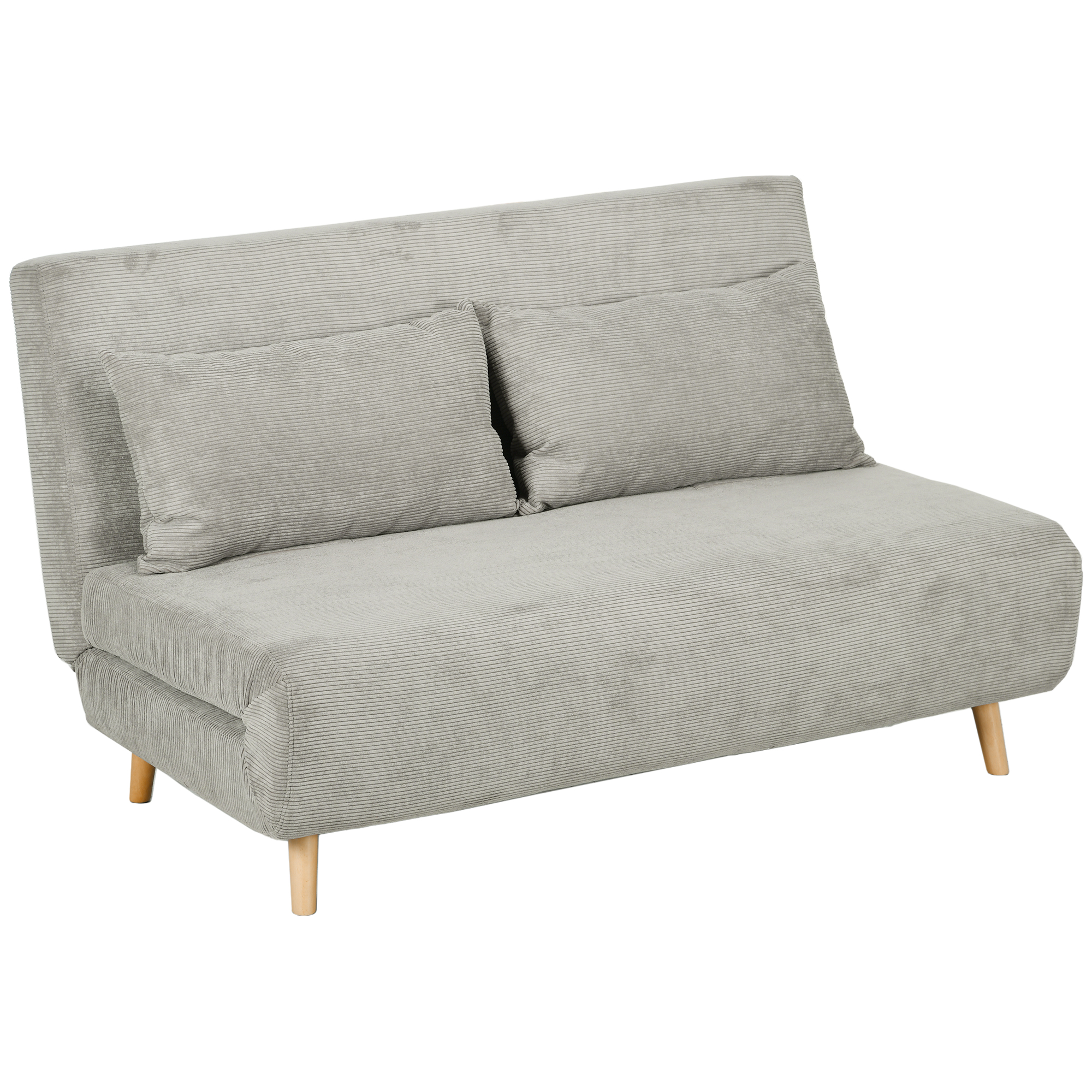 HOMCOM Schlafsofa, Klappbett mit Bettfunktion, Rückenkissen, Polstersofa mi günstig online kaufen