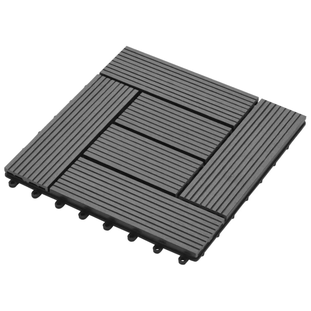 Graue Terrassenfliesen 11 Stk. 30 X 30 Cm Wpc 1 Qm günstig online kaufen