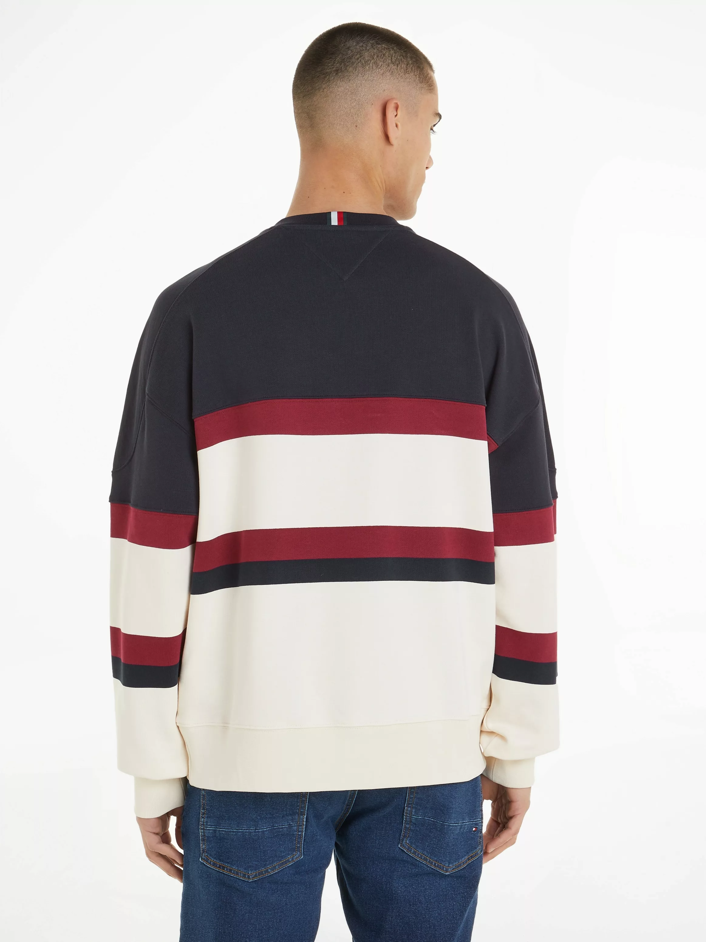 Tommy Hilfiger Sweatshirt MONOTYPE COLOR BLOCK SWEATSHIRT mit modischem Log günstig online kaufen