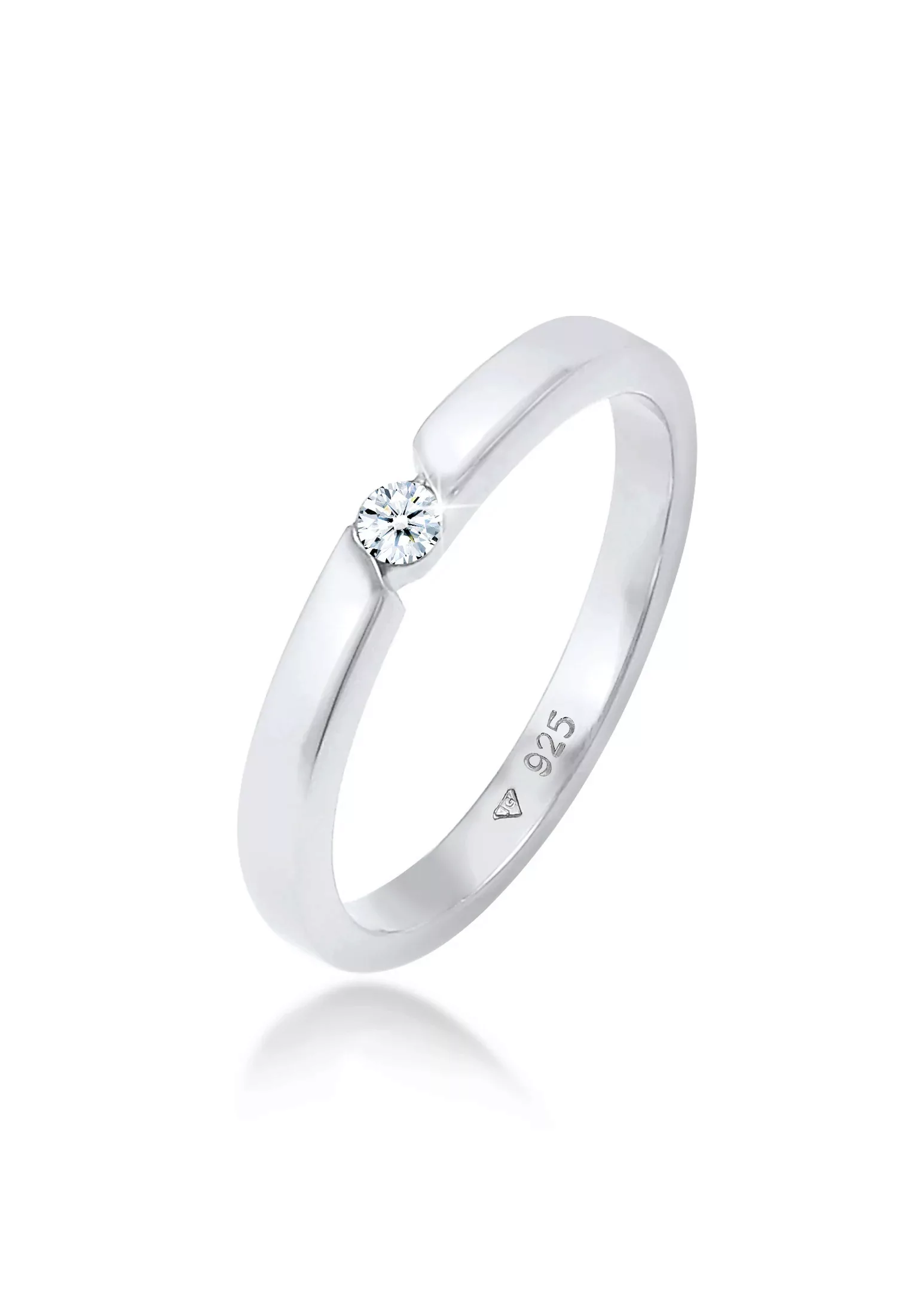 Elli DIAMONDS Diamantring "Verlobungsring Diamant (0.06 ct.) 925 Silber" günstig online kaufen