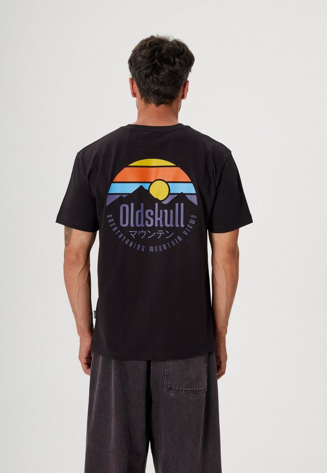 Oldskull T-Shirt Retro Mountain Vintage Logo Graphic günstig online kaufen