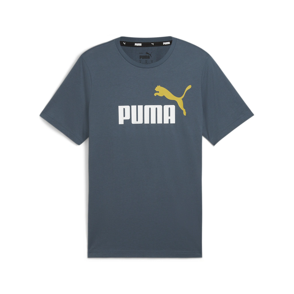 PUMA Trainingsshirt "Essentials+ 2 Colour Logo T-Shirt Herren" günstig online kaufen