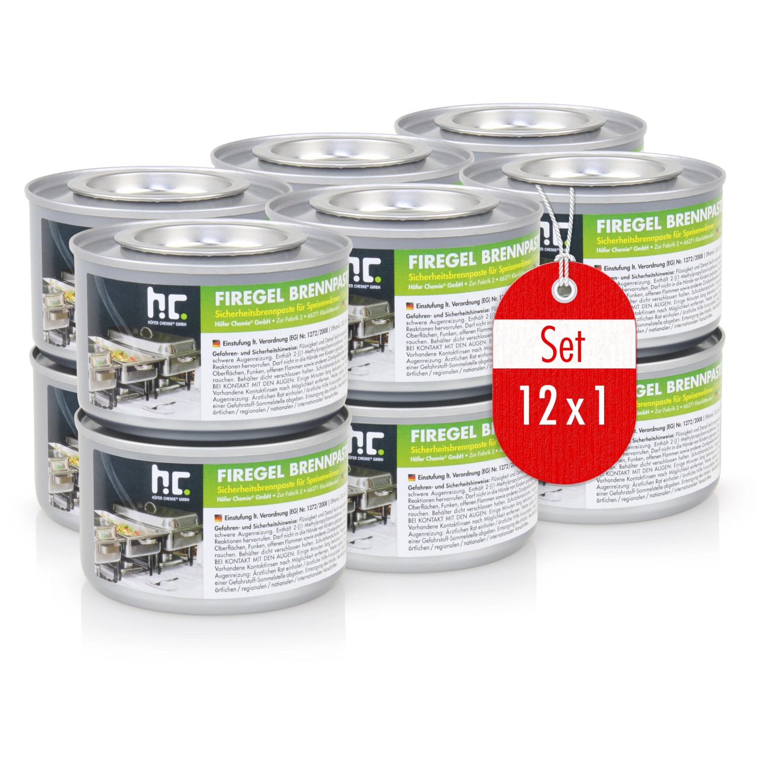 Flambiol Firegel Brennpaste zum Warmhalten von Speisen 12 x 200g günstig online kaufen