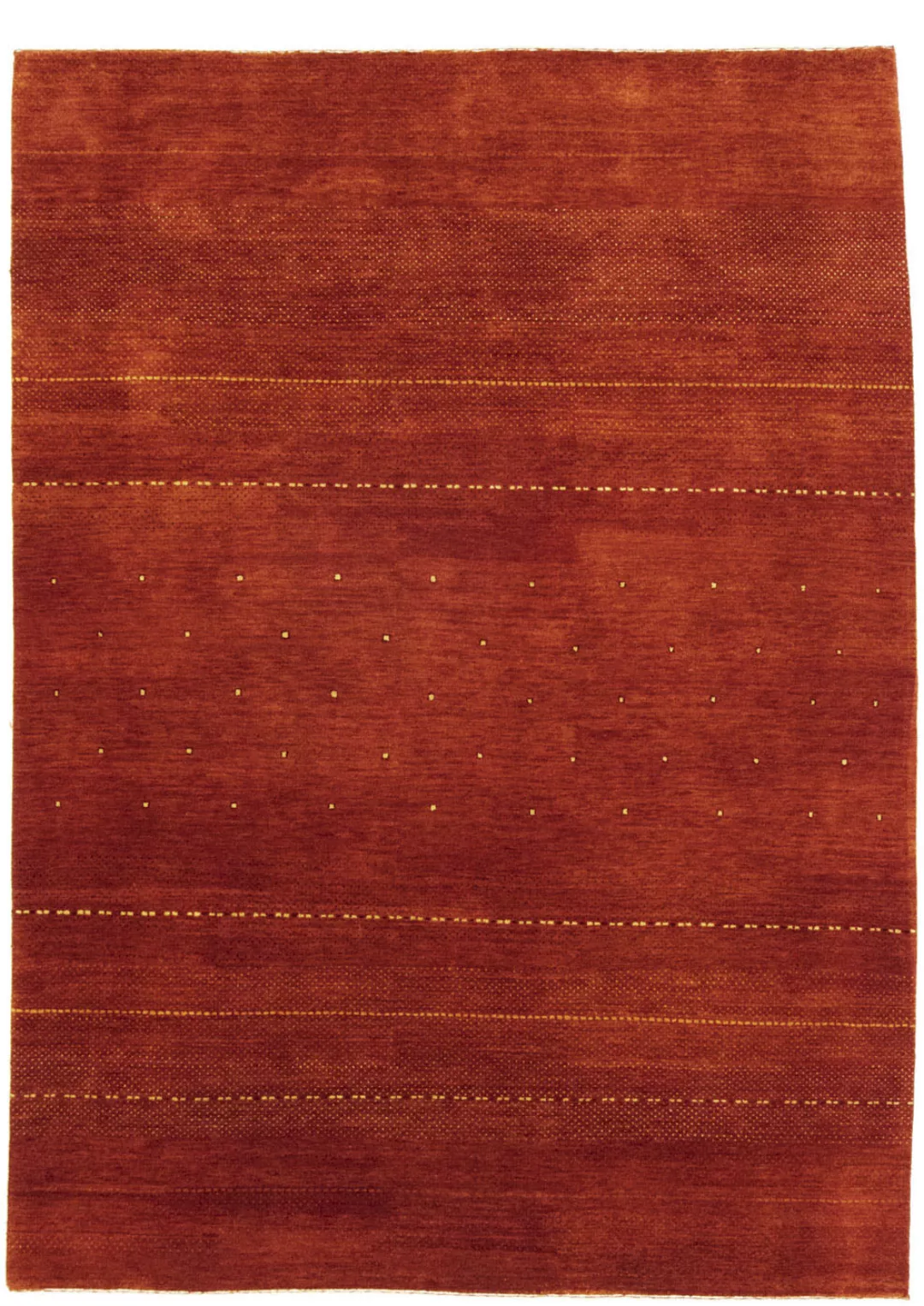 morgenland Wollteppich »Gabbeh Bordüre Rosso 234 x 171 cm«, rechteckig, Uni günstig online kaufen