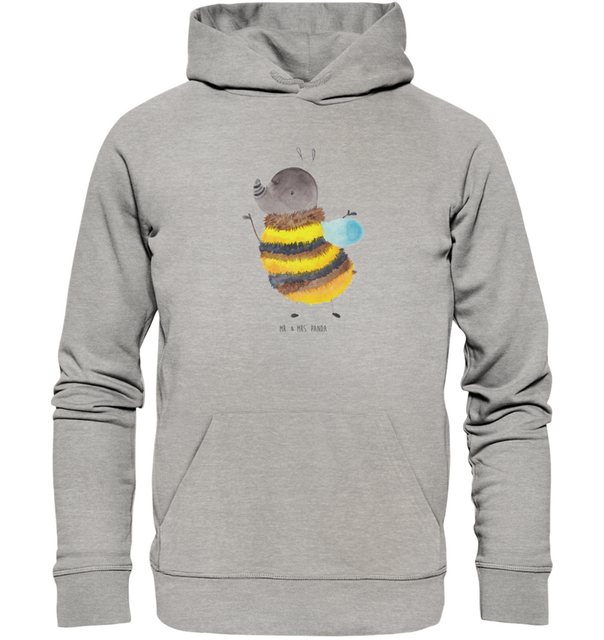 Mr. & Mrs. Panda Hoodie Größe S Hummel flauschig - Heather Grey - Geschenk, günstig online kaufen