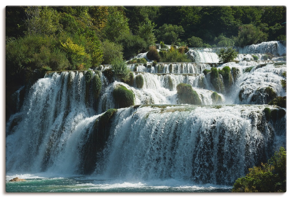 Artland Wandbild "Krka Wasserfälle", Gewässer, (1 St.), als Leinwandbild, P günstig online kaufen