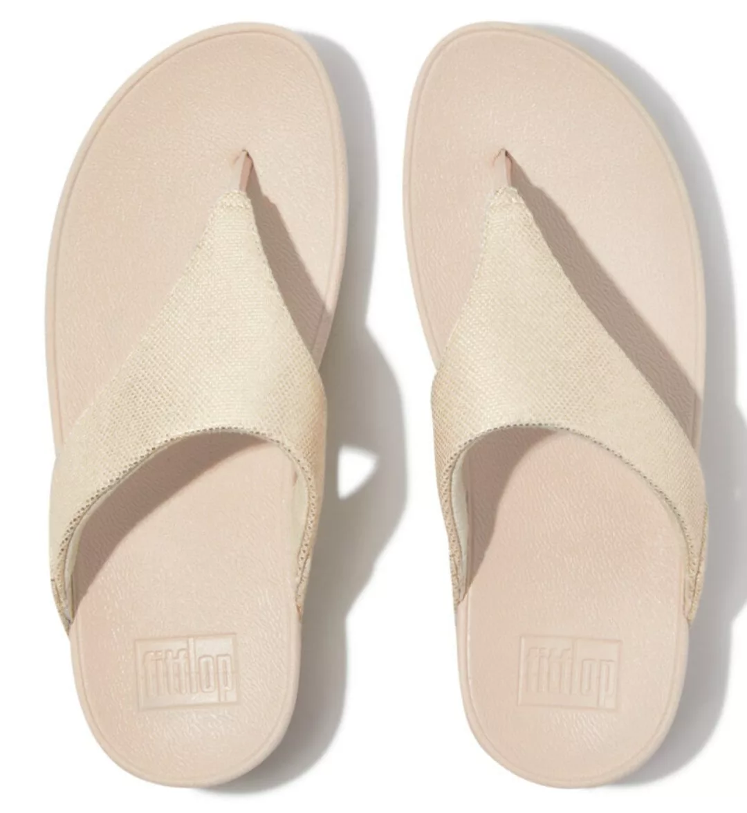 Fitflop Zehentrenner "LULU GLITZ", Keilabsatz, Sommerschuh, Microwobbleboar günstig online kaufen