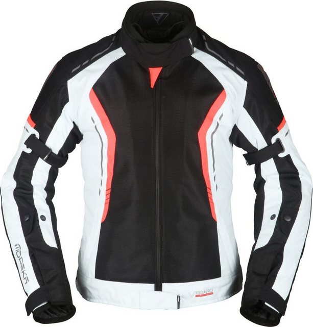 Modeka Motorradjacke Modeka Khao Air Lady Textiljacke Damen schwarz / hellg günstig online kaufen