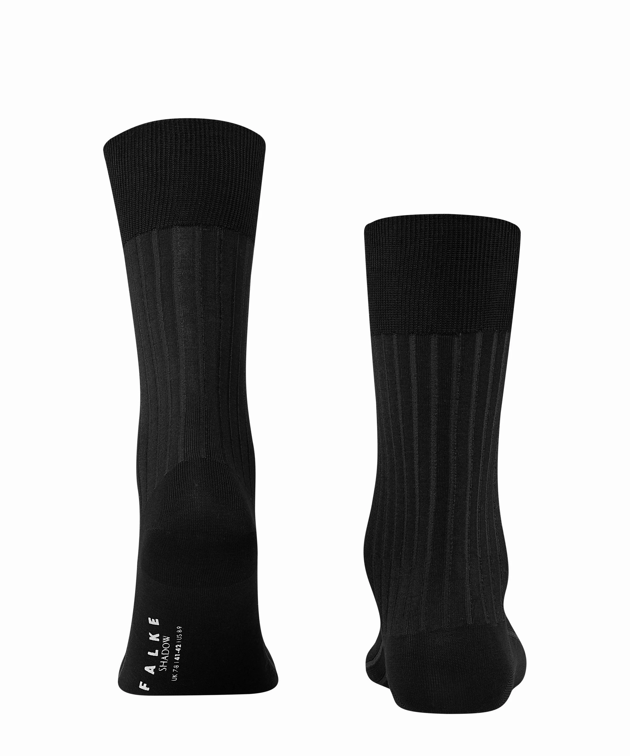 FALKE Shadow Herren Socken, 47-48, Grau, Rippe, Baumwolle, 14648-303007 günstig online kaufen