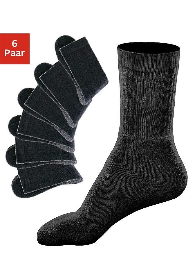 Go in Tennissocken, (Packung, 6 Paar), mit geripptem Schaft günstig online kaufen
