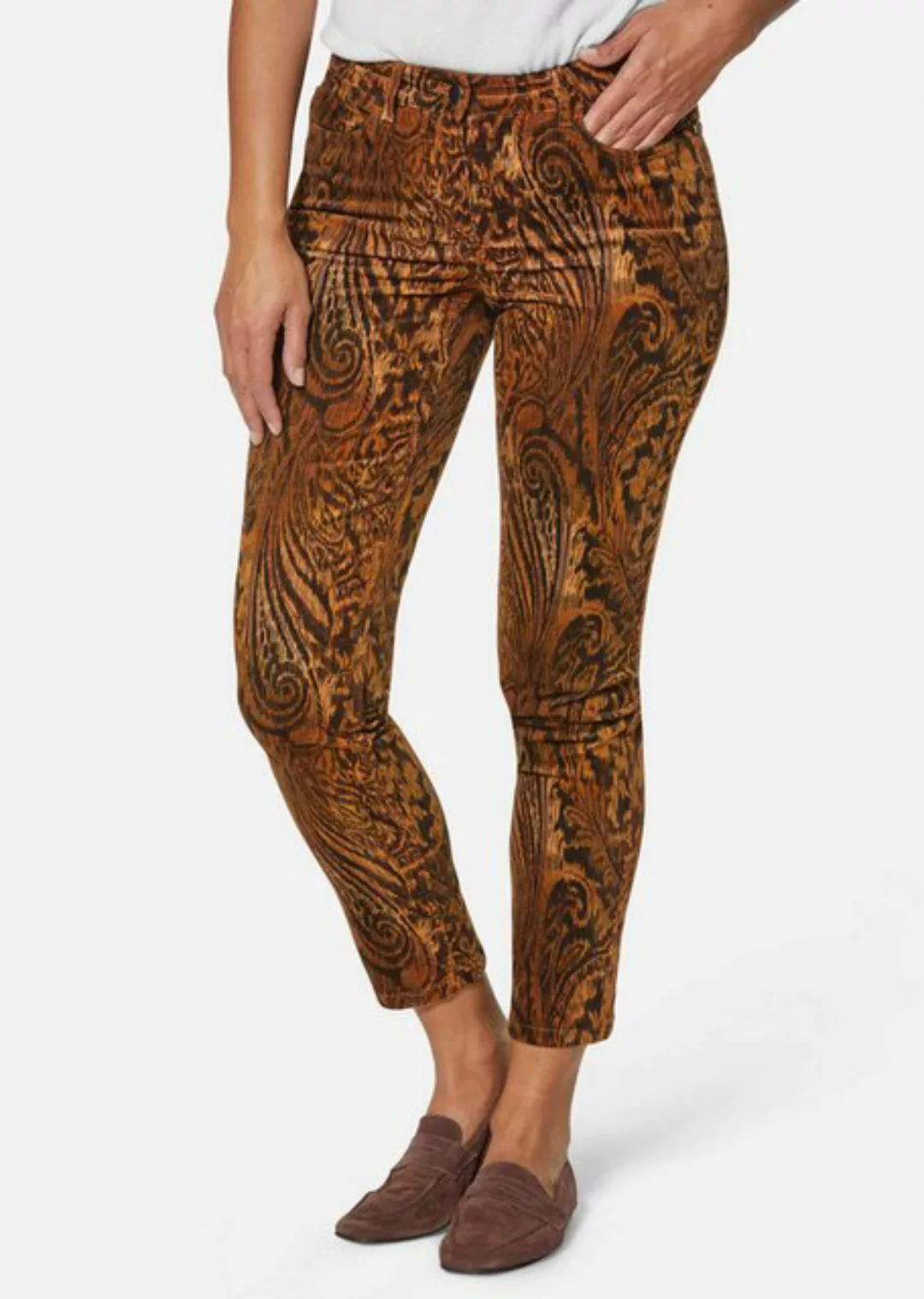 MADELEINE Stoffhose Paisley-Hose in samtiger Stretch-Qualität günstig online kaufen