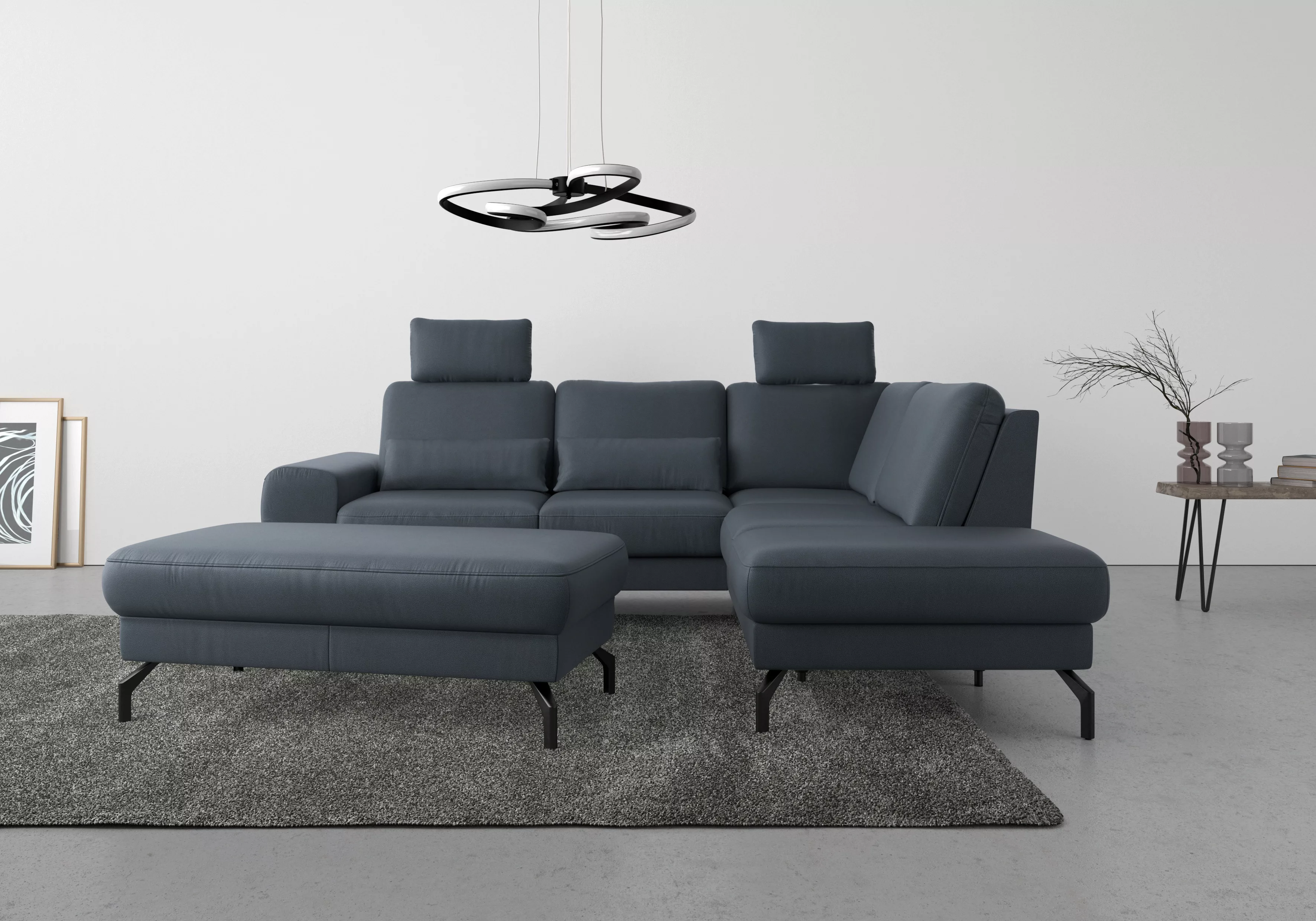 sit&more Ecksofa "Cinturo L-Form", inklusive Sitztiefenverstellung und Fede günstig online kaufen