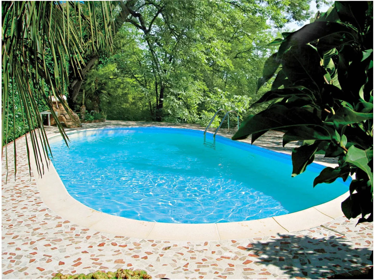 Clear Pool Ovalpool "TAHITI", (Set, 9 tlg.), 800x400x150 cm günstig online kaufen