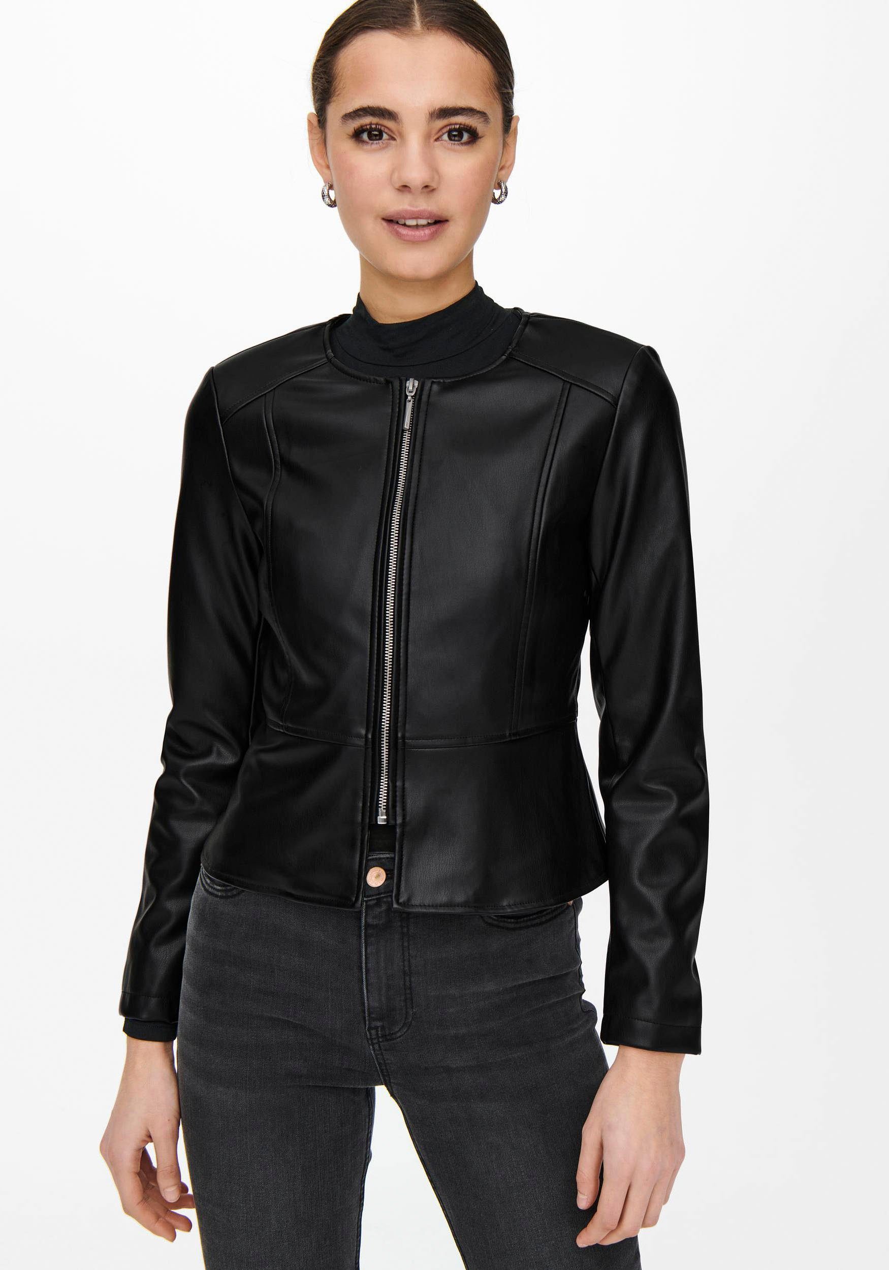 ONLY Lederimitatjacke ONLSARAMY FAUX LEATHER JACKET günstig online kaufen