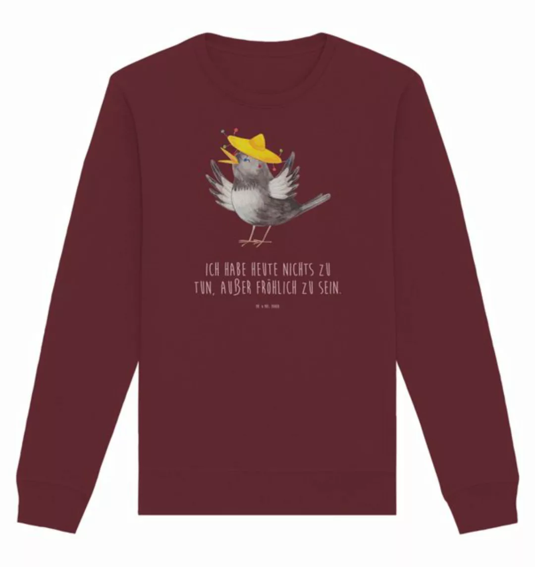 Mr. & Mrs. Panda Longpullover Rabe Sombrero Größe M - Burgundy - Geschenk, günstig online kaufen