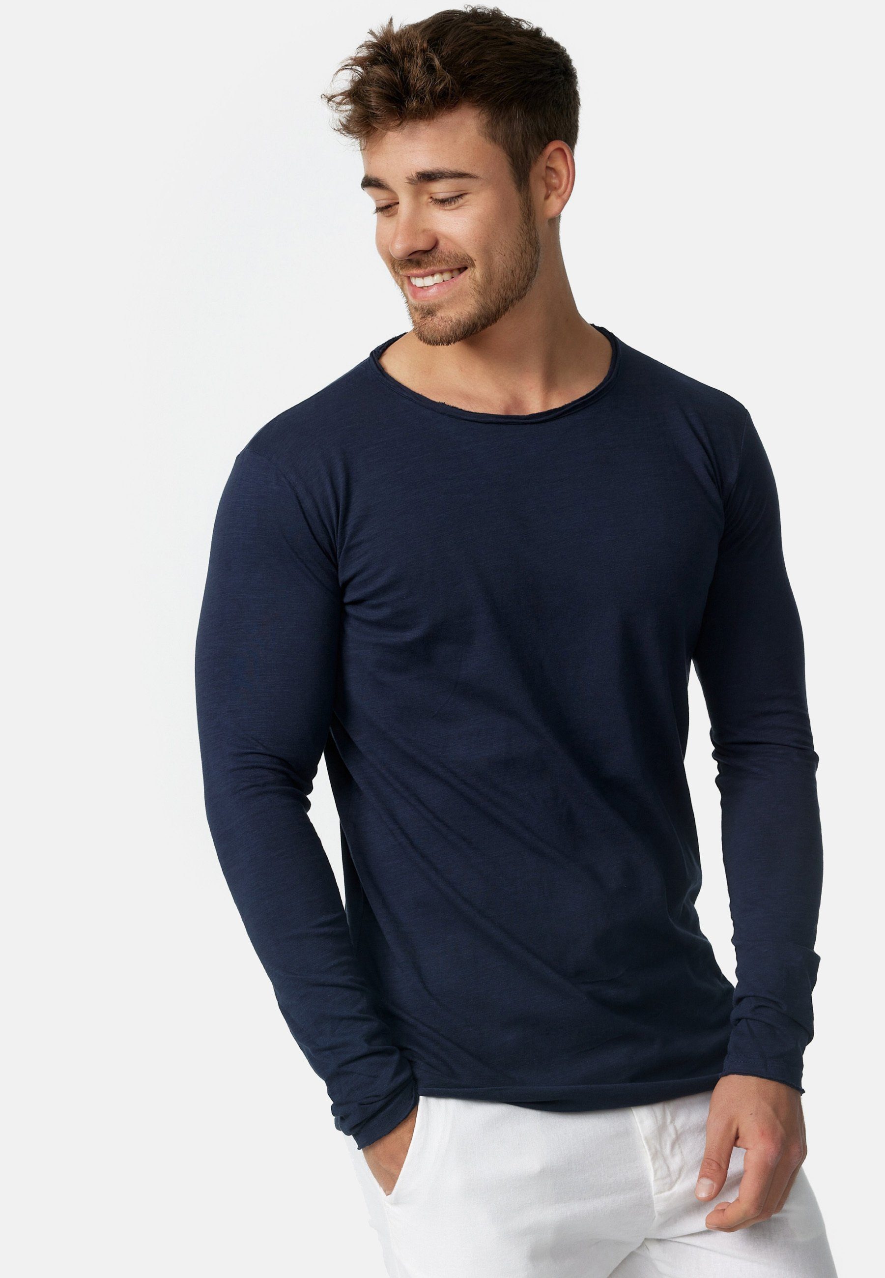 Indicode Langarmshirt Willbur Longsleeve Longsleeve günstig online kaufen