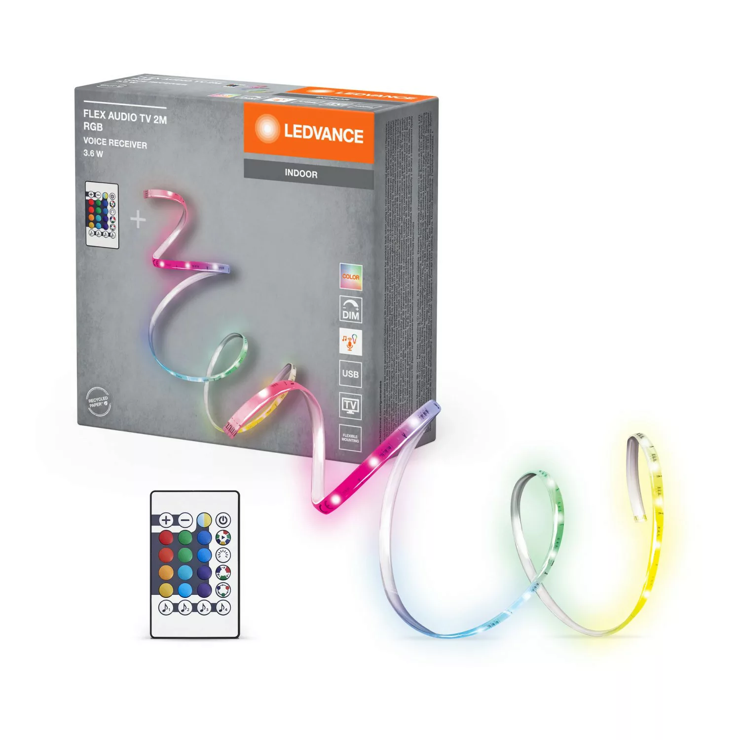 LEDVANCE Flex Audio LED-Strip RGB Sound USB 2m günstig online kaufen