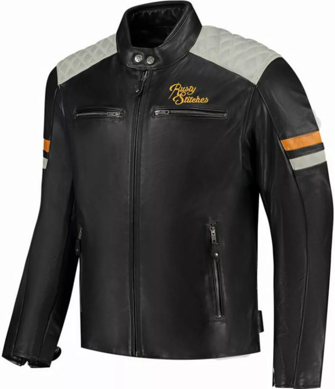 Rusty Stitches Motorradjacke Jari V2 Motorrad Lederjacke günstig online kaufen