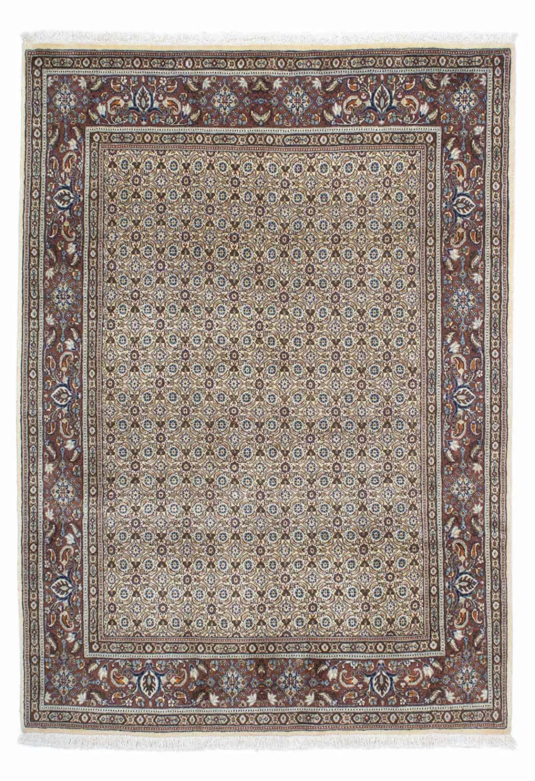 morgenland Wollteppich »Moud Felder Beige 238 x 169 cm«, rechteckig, Unikat günstig online kaufen