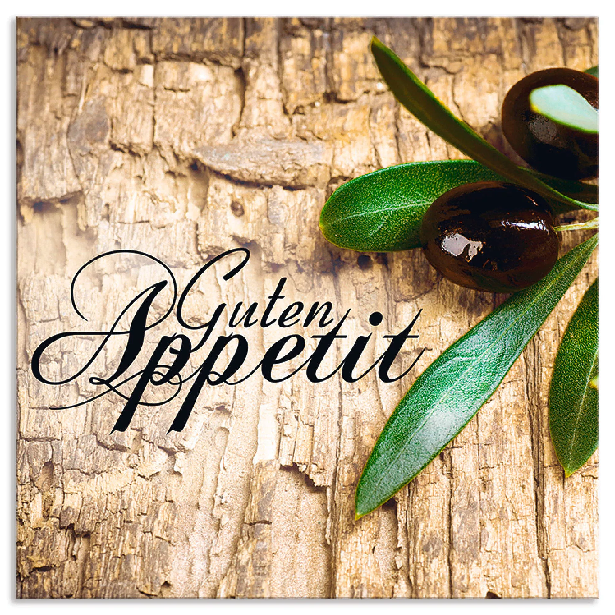 Artland Küchenrückwand "Oliven Guten Appetit", (1 tlg.), Alu Spritzschutz m günstig online kaufen