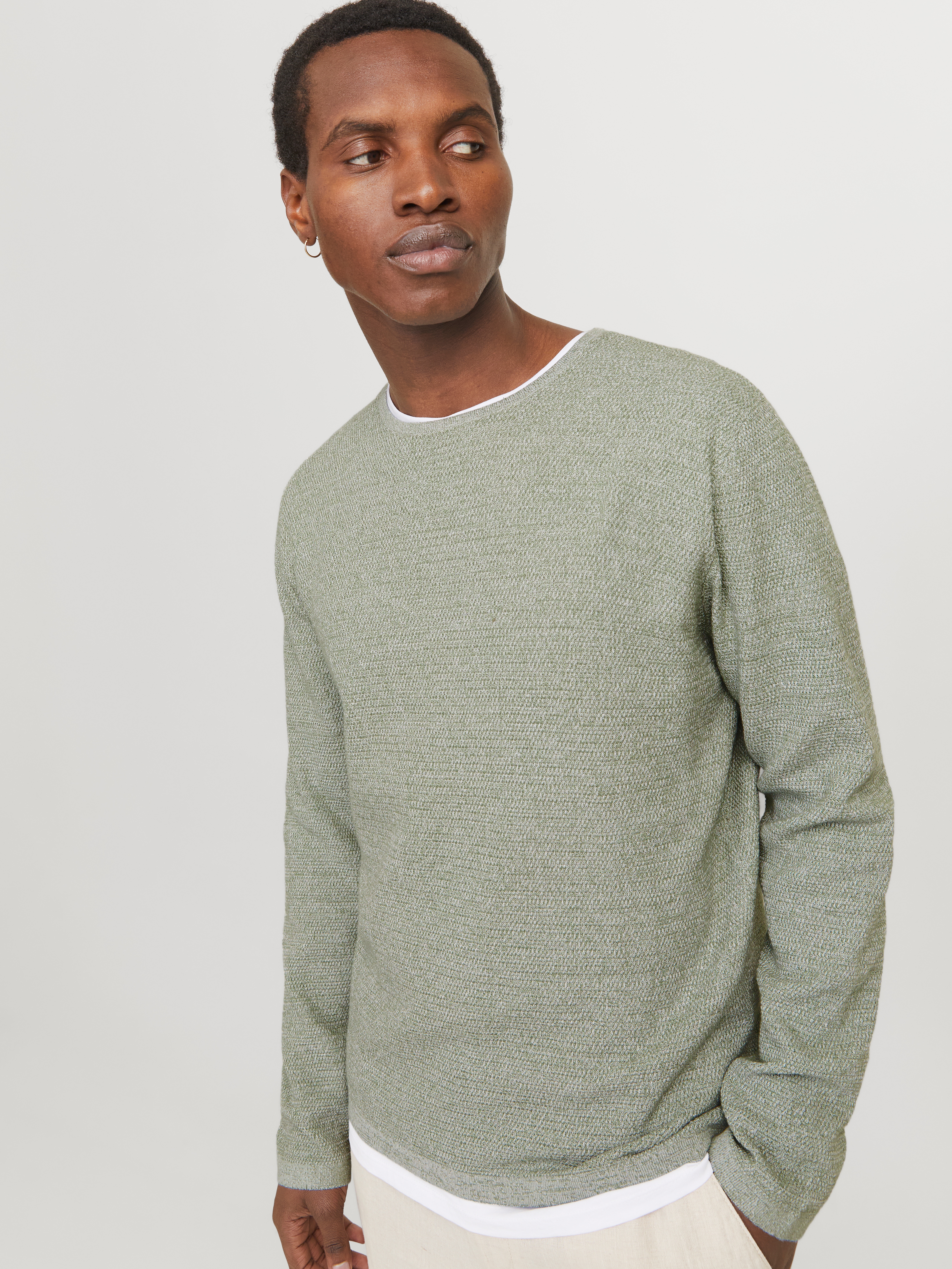 Jack & Jones Rundhalspullover "JJEGEORGE KNIT CREW NECK NOOS", in Strick Op günstig online kaufen