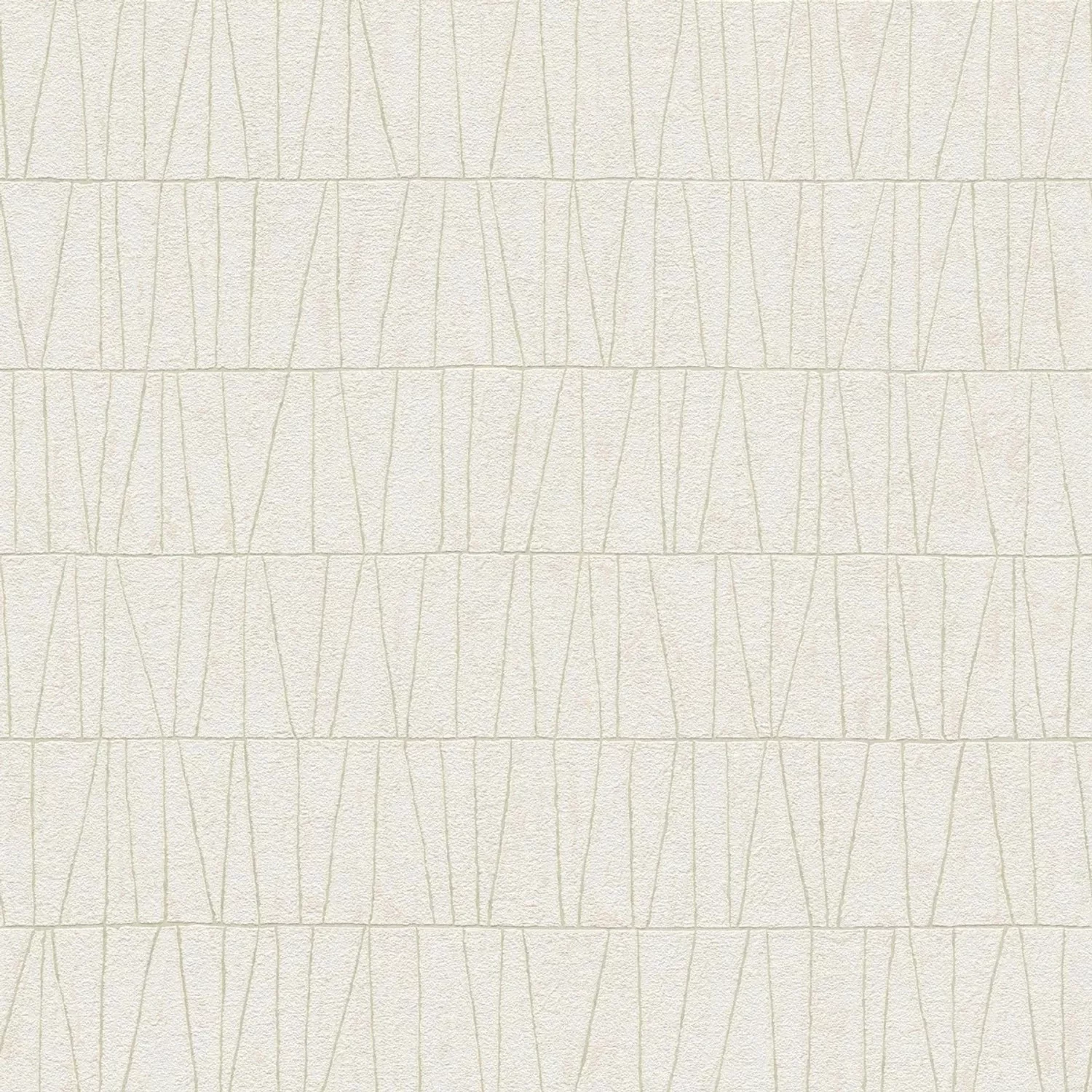 Bricoflor Tapete Geometrische Muster Moderne Vliestapete in Weiß Gold mit M günstig online kaufen