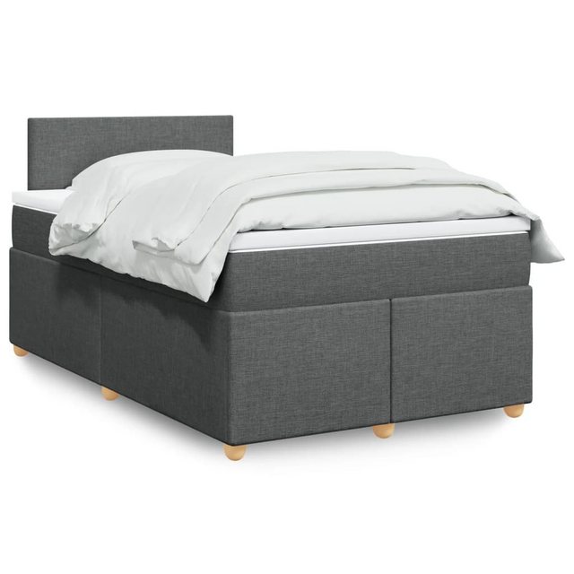 vidaXL Boxspringbett mit Matratze Dunkelgrau 120x190 cm Stoff2106088 günstig online kaufen