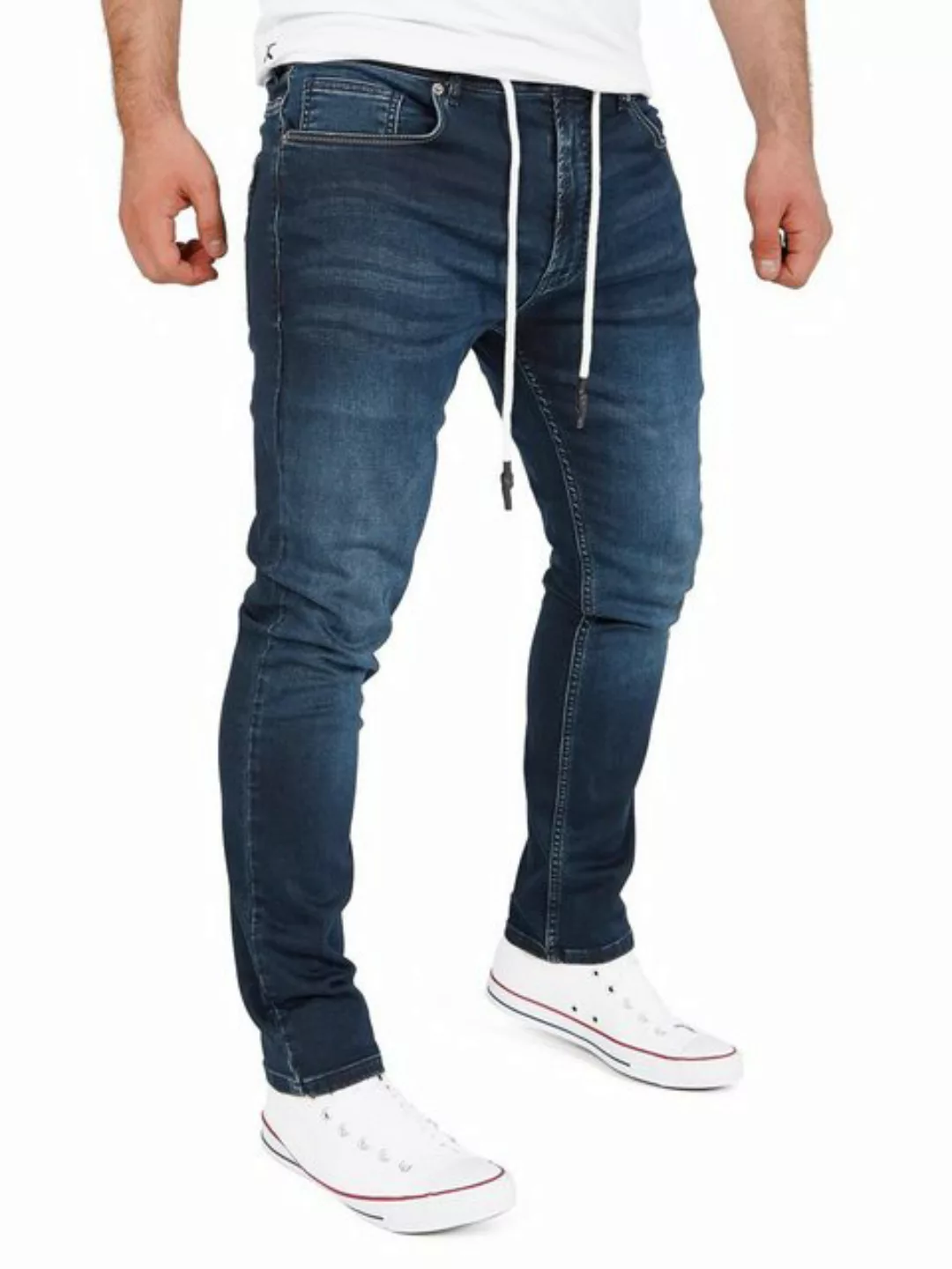 Yazubi Slim-fit-Jeans Herren Sweathose in Jeansoptik Erik Schmale Jeans, mi günstig online kaufen