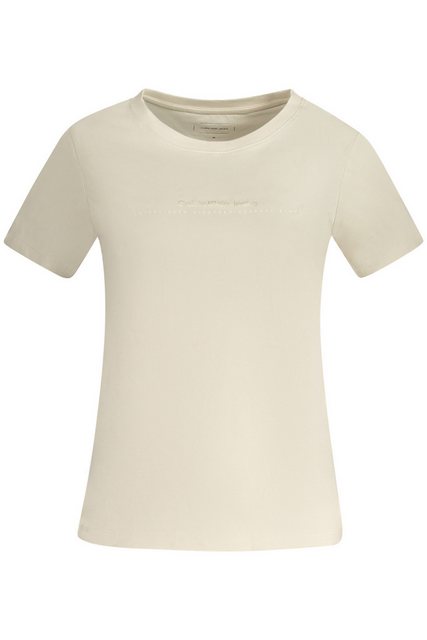 Calvin Klein Jeans T-Shirt Damen Beige Rundhals T-Shirt aus Regenerativer günstig online kaufen