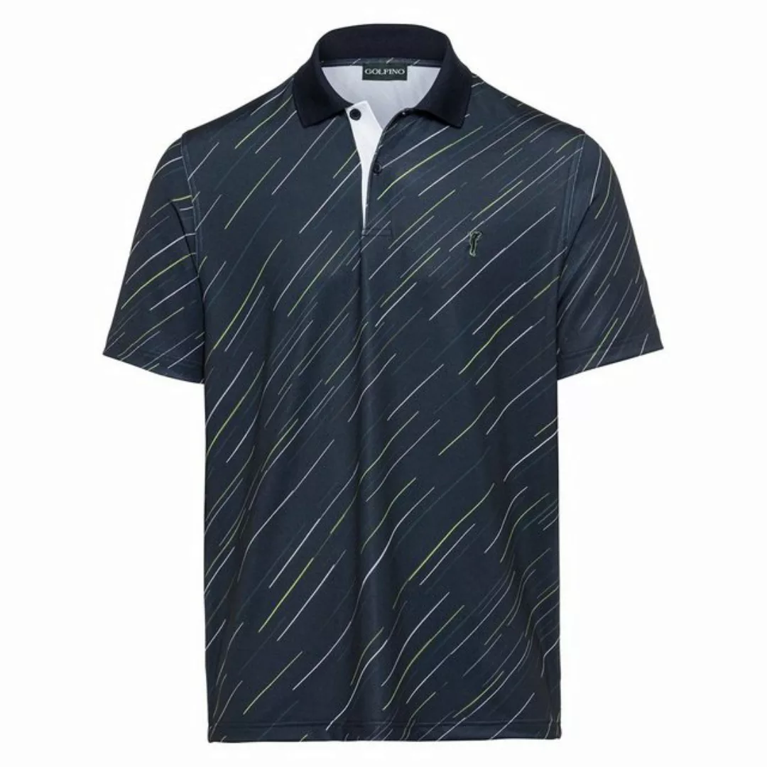 GOLFINO Poloshirt Golfino New Directions Printed Polo Deep Waters günstig online kaufen