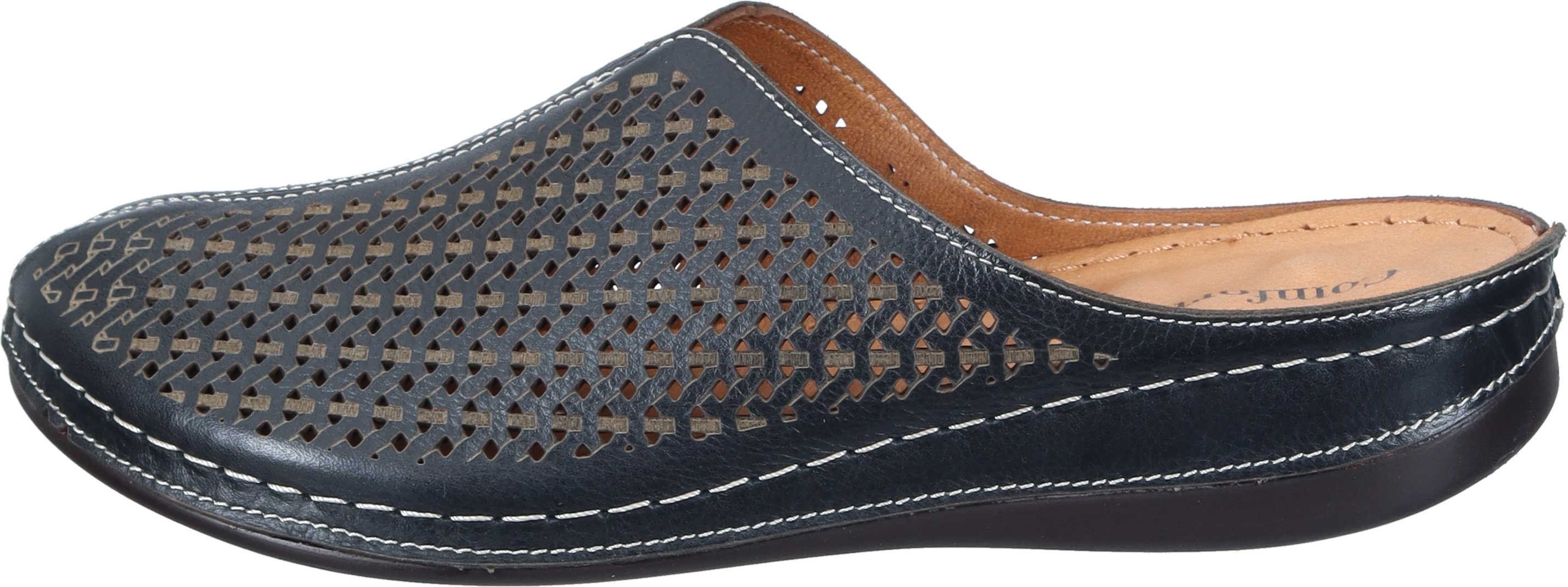 Comfortabel Pantoletten Pantolette aus echtem Leder günstig online kaufen