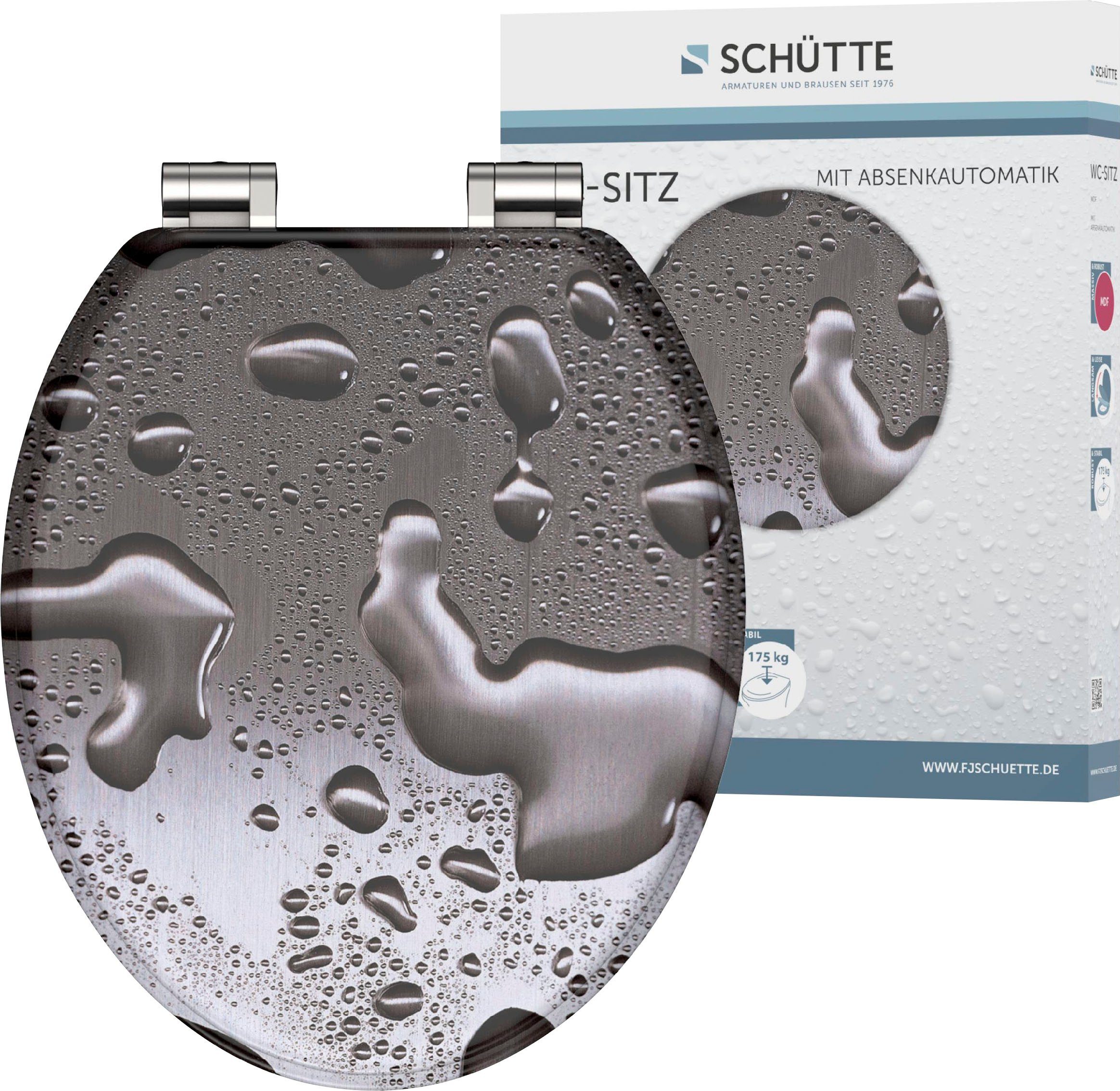 Schütte WC-Sitz Grey Steel, mit Absenkautomatik günstig online kaufen