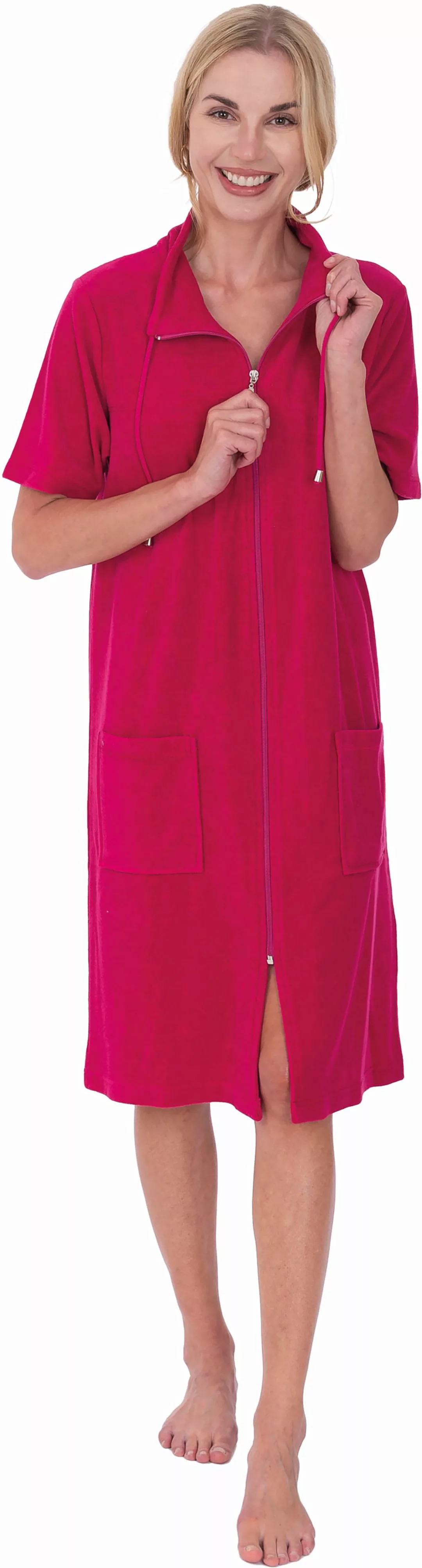 Wewo fashion Damenbademantel "033", (1 St.), Strandkleid, kurz, mit Reißver günstig online kaufen