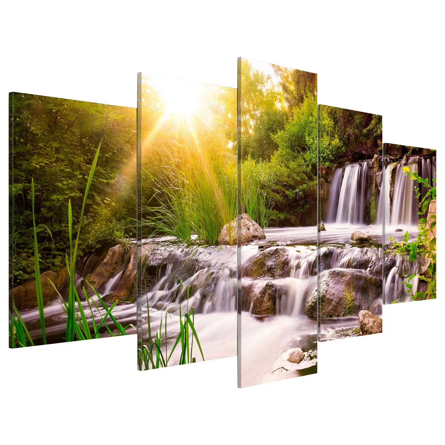 home24 Acrylglasbild Forest Waterfall günstig online kaufen