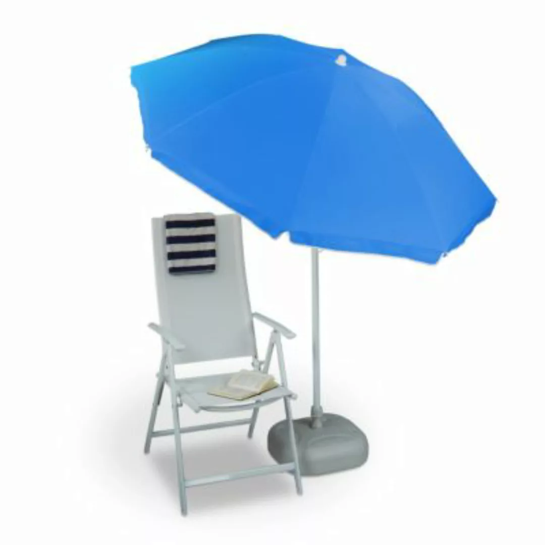 relaxdays Sonnenschirm 180 cm blau günstig online kaufen