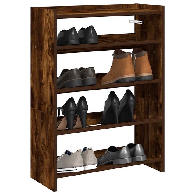 vidaXL Schuhschrank Schuhregal Räuchereiche 80x25x61,5 cm Holzwerkstoff günstig online kaufen