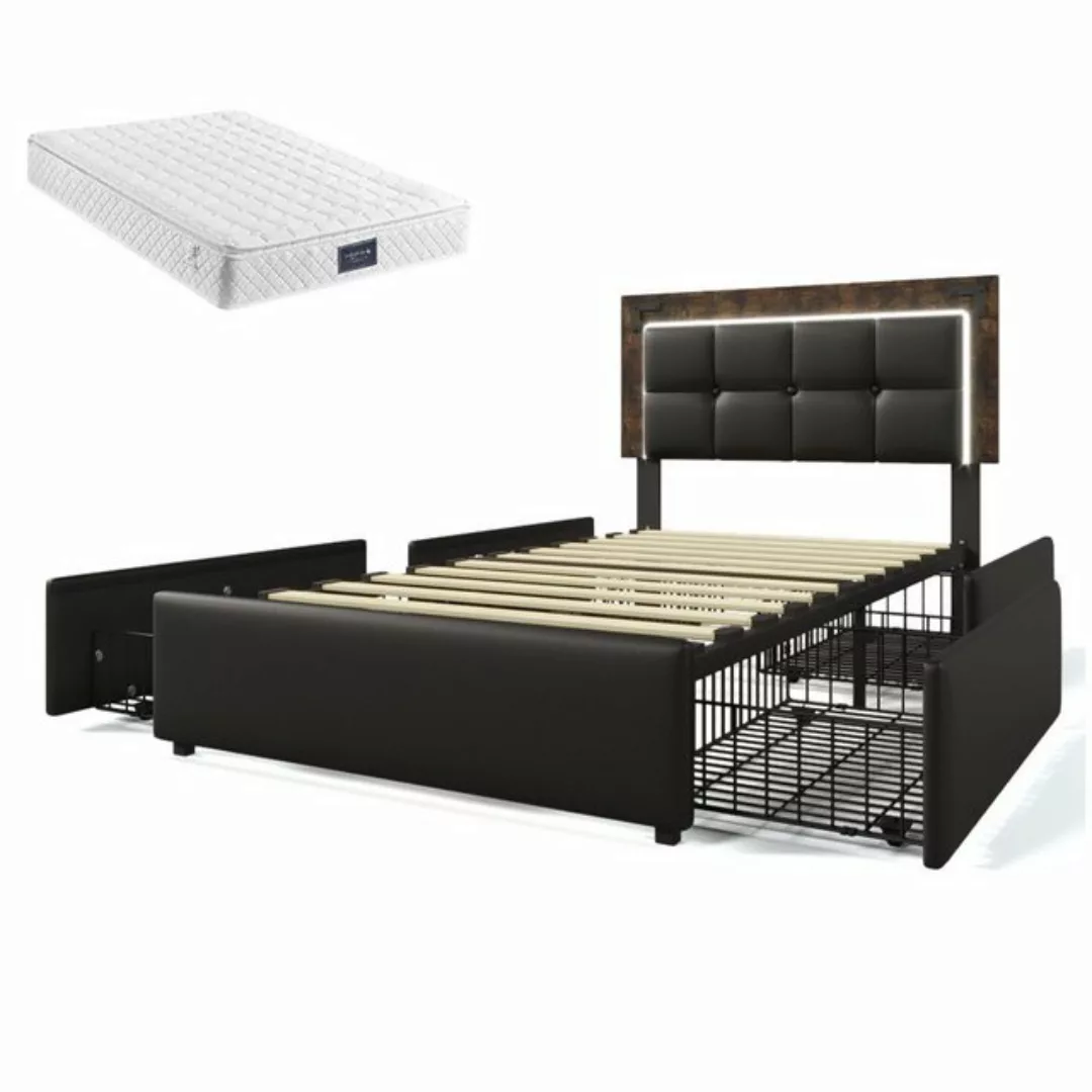 Gotagee Polsterbett Einzelbett Funktionsbett Jugendbett Stauraumbett 90x200 günstig online kaufen