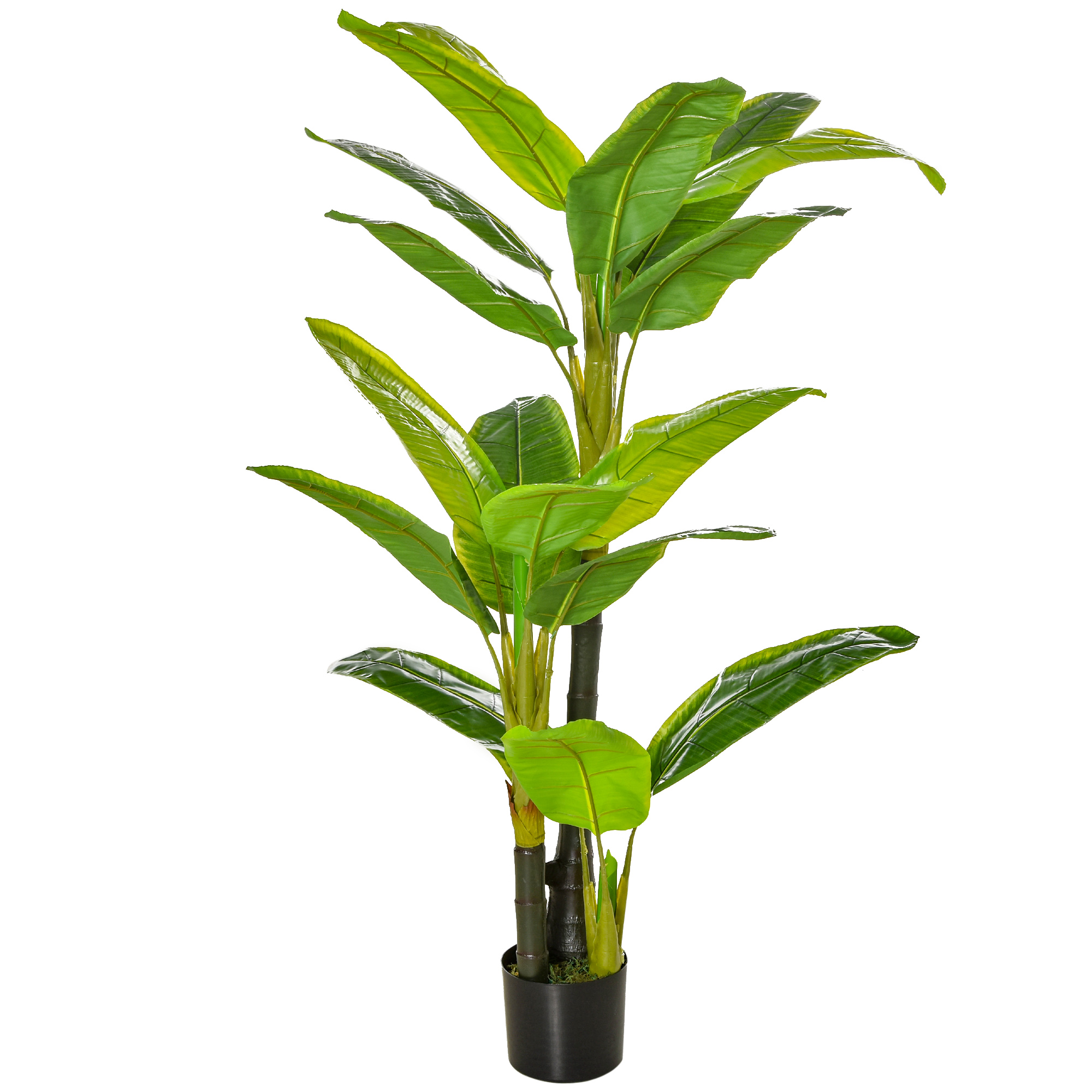 HOMCOM künstlicher Bananenbaum Dekorative Kunstpflanze 150 cm für Innen & A günstig online kaufen