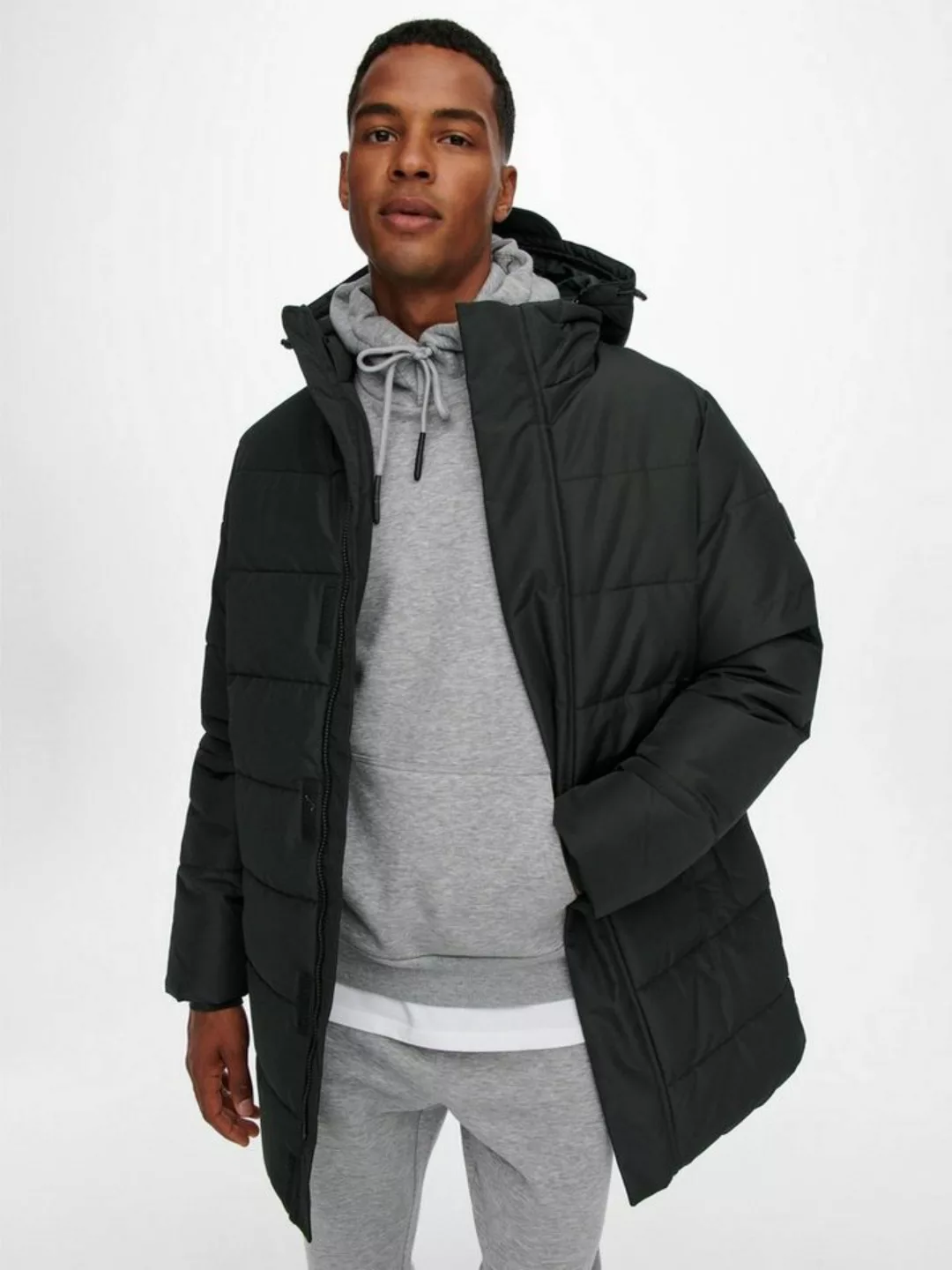 ONLY & SONS Steppjacke ONSCARL LIFE LONG QUILTED COAT NOOS OTW günstig online kaufen