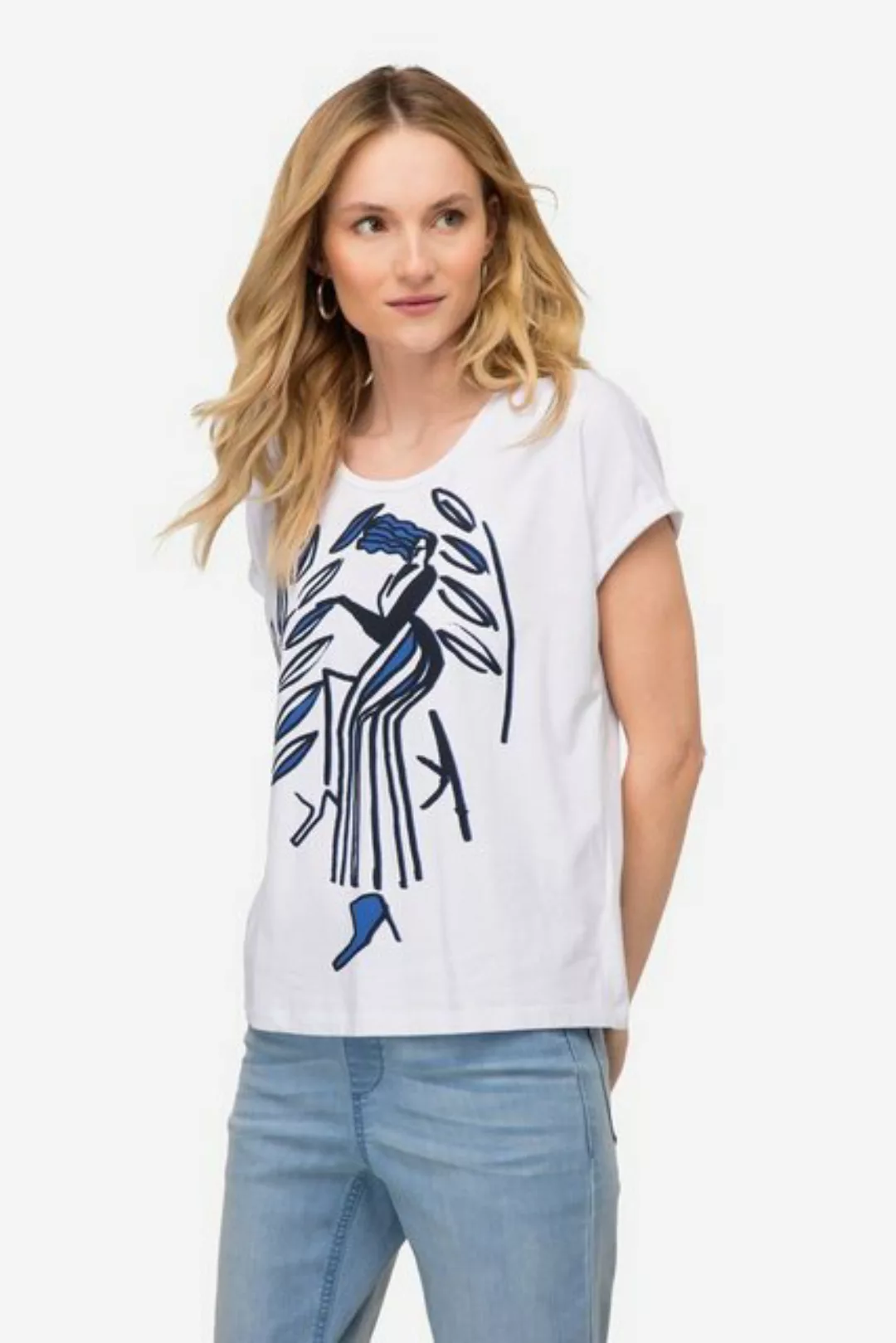 Laurasøn Rundhalsshirt T-Shirt oversized Print Rundhals günstig online kaufen