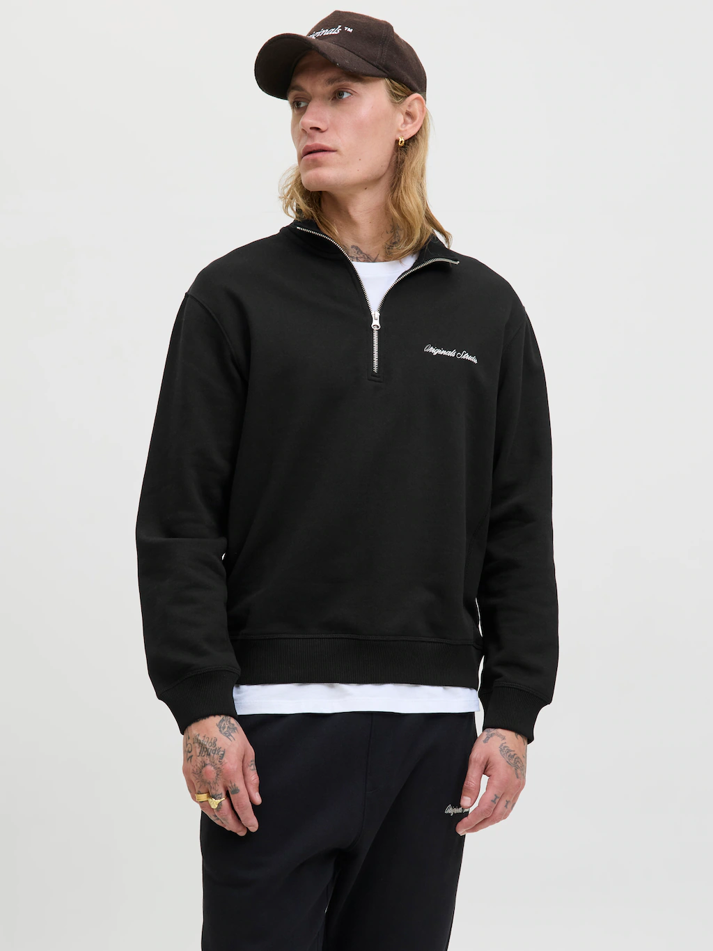 Jack & Jones Herren Sweatshirt JORNORREBRO EMB SWEAT HIGH NECK - Relaxed Fi günstig online kaufen