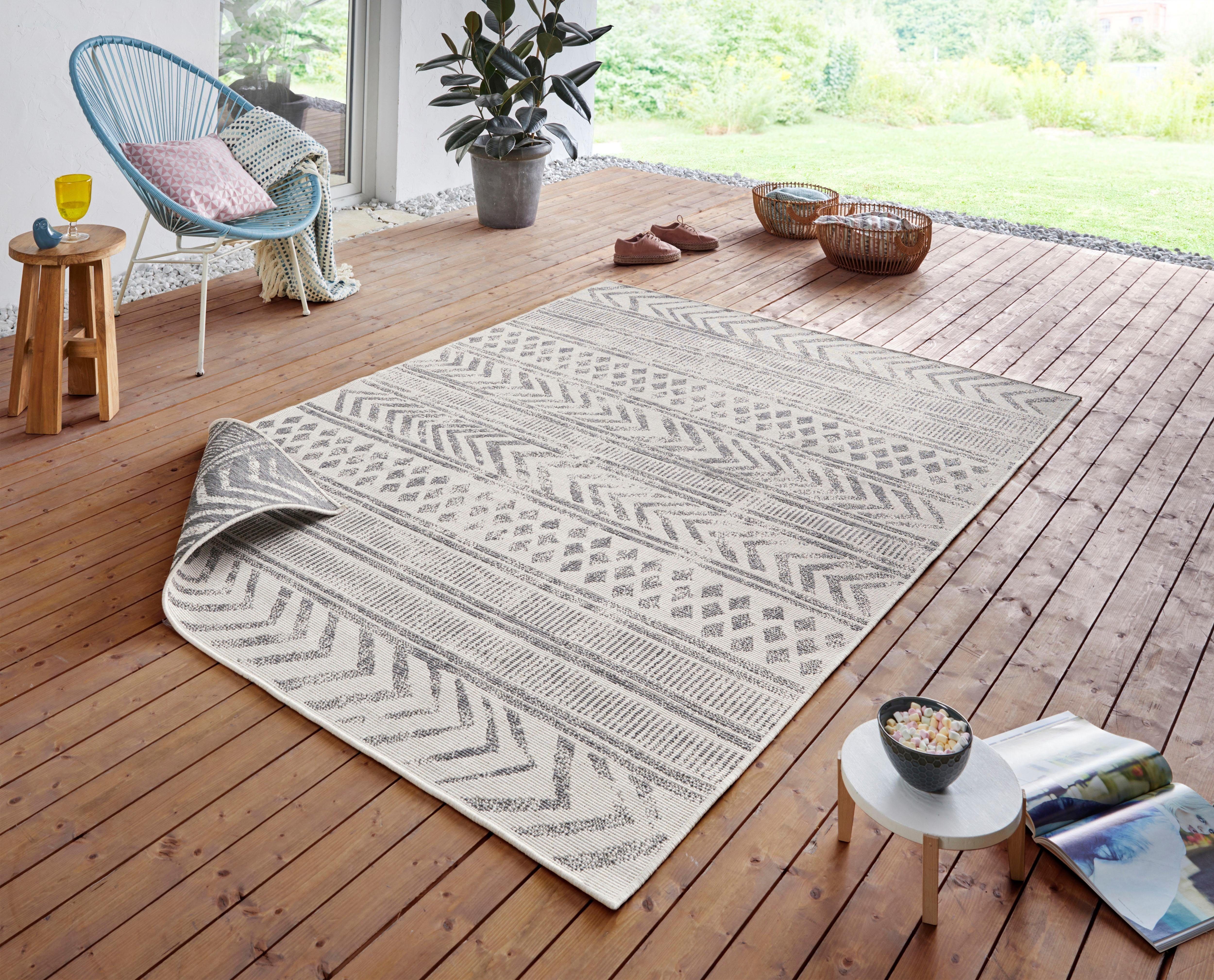HANSE Home Teppich »BIRI Wendeteppich«, rechteckig, 5 mm Höhe, In-& Outdoor günstig online kaufen